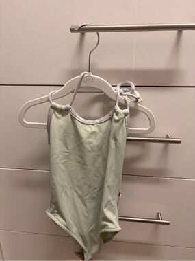 Yumiko Light Green and Gray Kids One-Piece